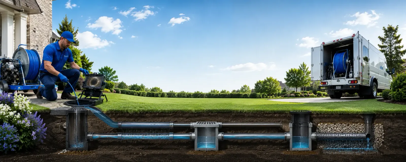 Outdoor drain cleaning information for New Bethlehem, PA